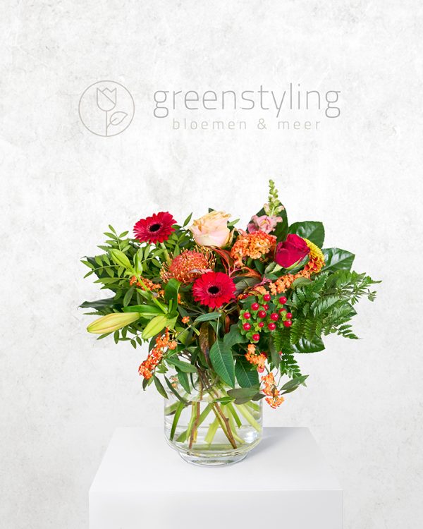 Boeket Modern warm geluk